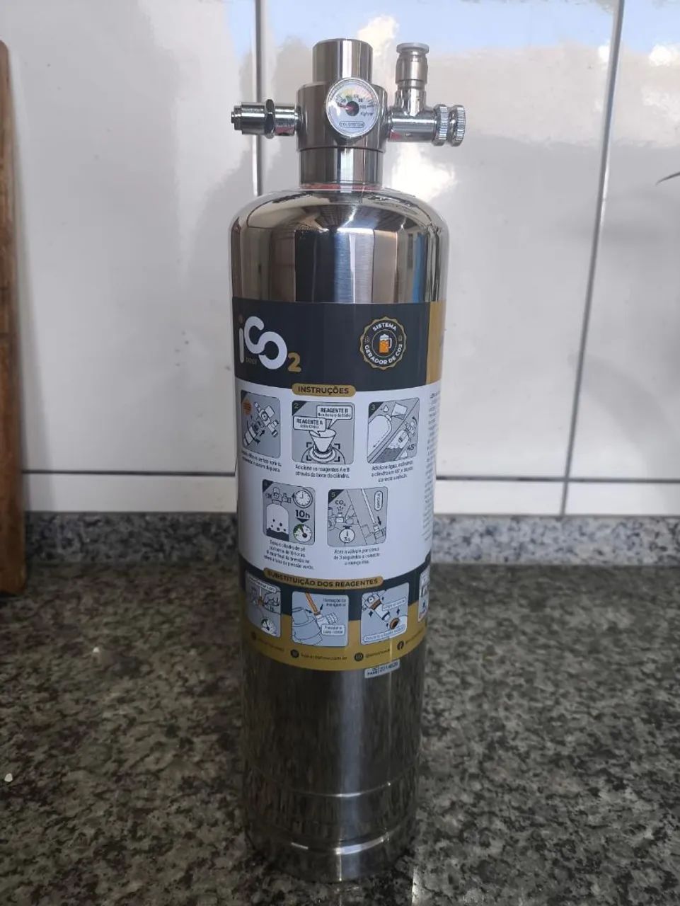 iCO2 MINI / Sistema Gerador de CO2 / Para Chopp e Cerveja / Aquário - Foto 2