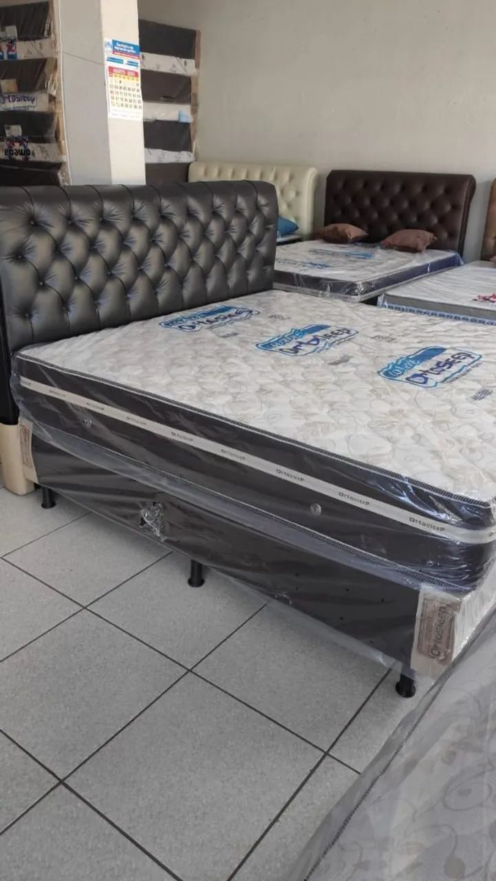 Cama Super King com cabeceira entrego na sua casa