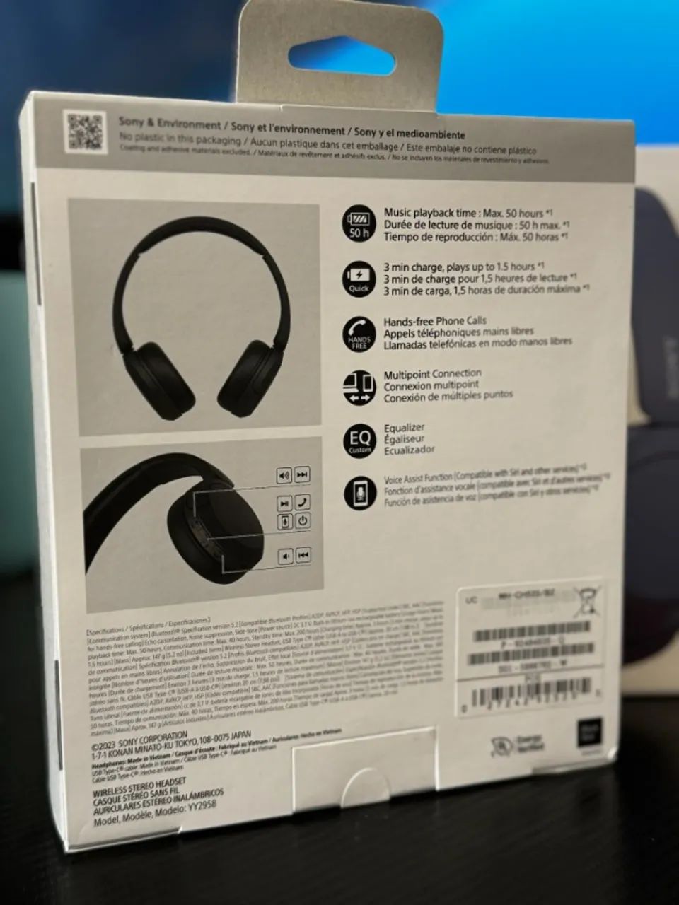 Fone de Ouvido Sony Wh-CH520 Bluetooth - Foto 3