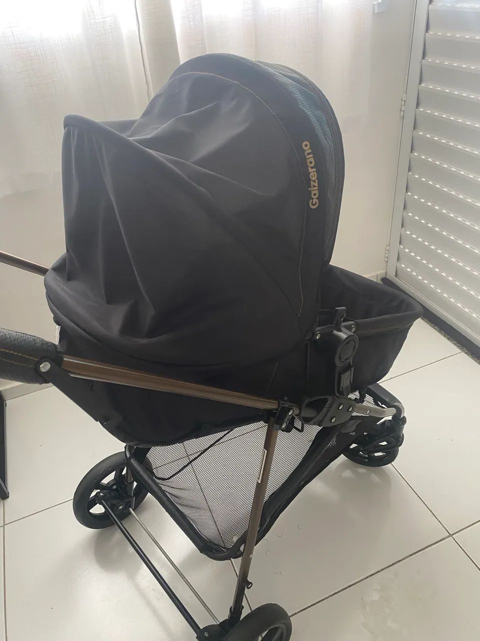 Kit carrinho e bebê conforto Galzerano - Foto 2