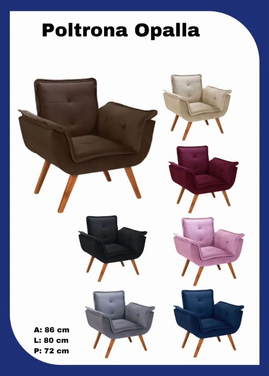 Poltrona Opalla - Conforto e Elegância para seu Espaço