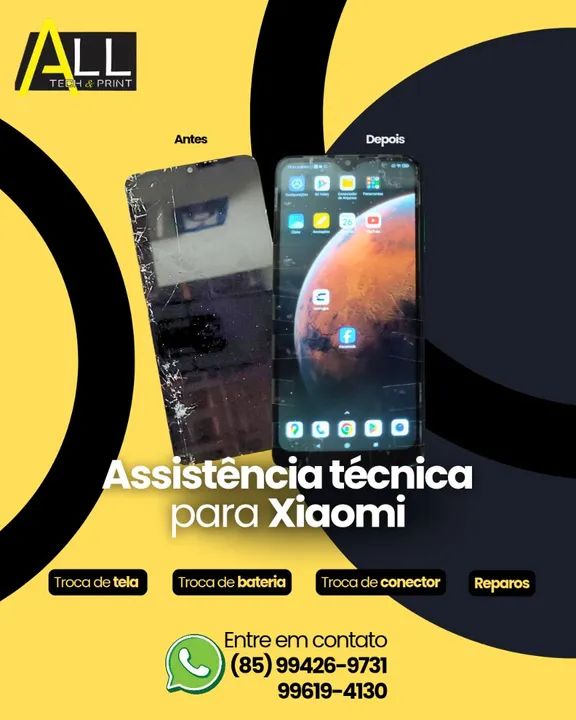 Assistência Técnica para Xiaomi - Troca de Tela, Bateria e Conector