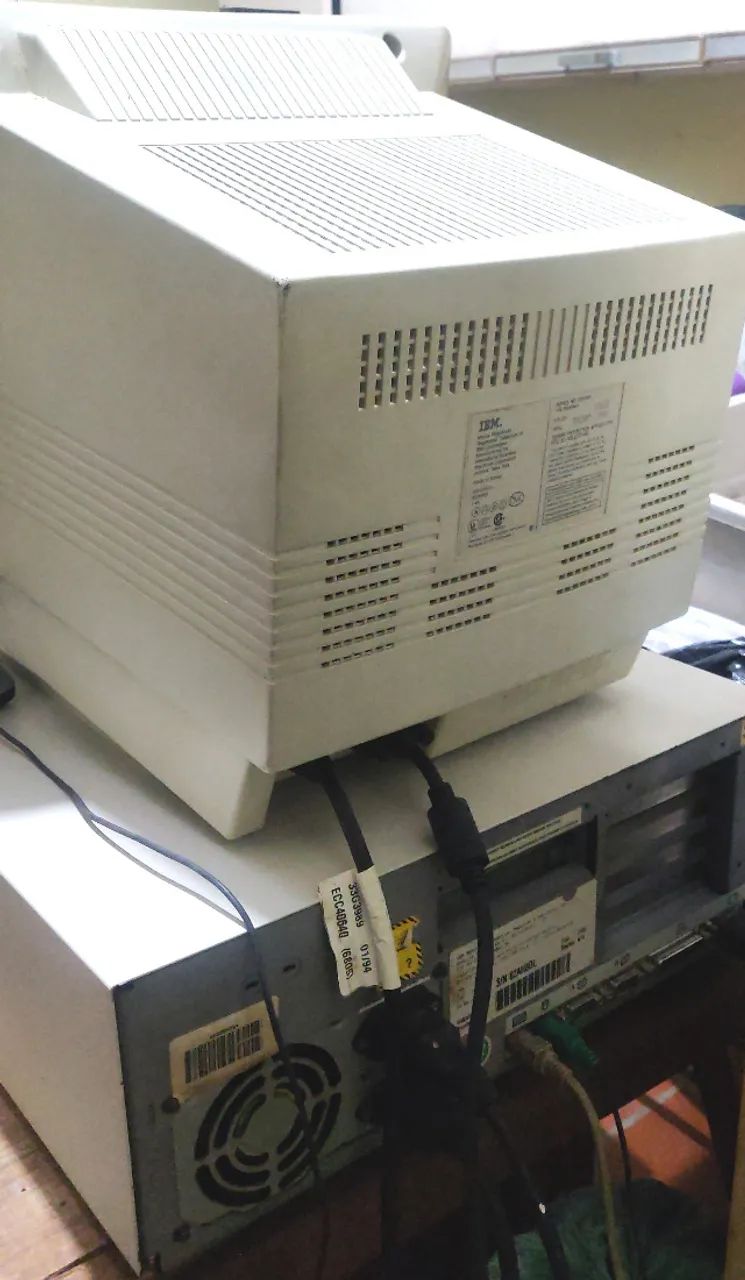 Computador IBM 486 PS/1 K74 1993 Completo Funcionando Raridade
