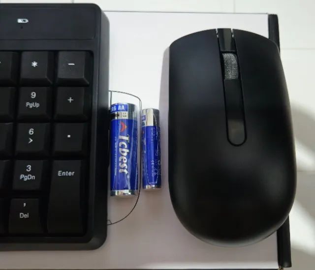 Kit Combo Teclado e Mouse Sem Fio, Conexão Usb 1600dpi c/ Pilha Inclusa Preto - TC269 - Foto 2