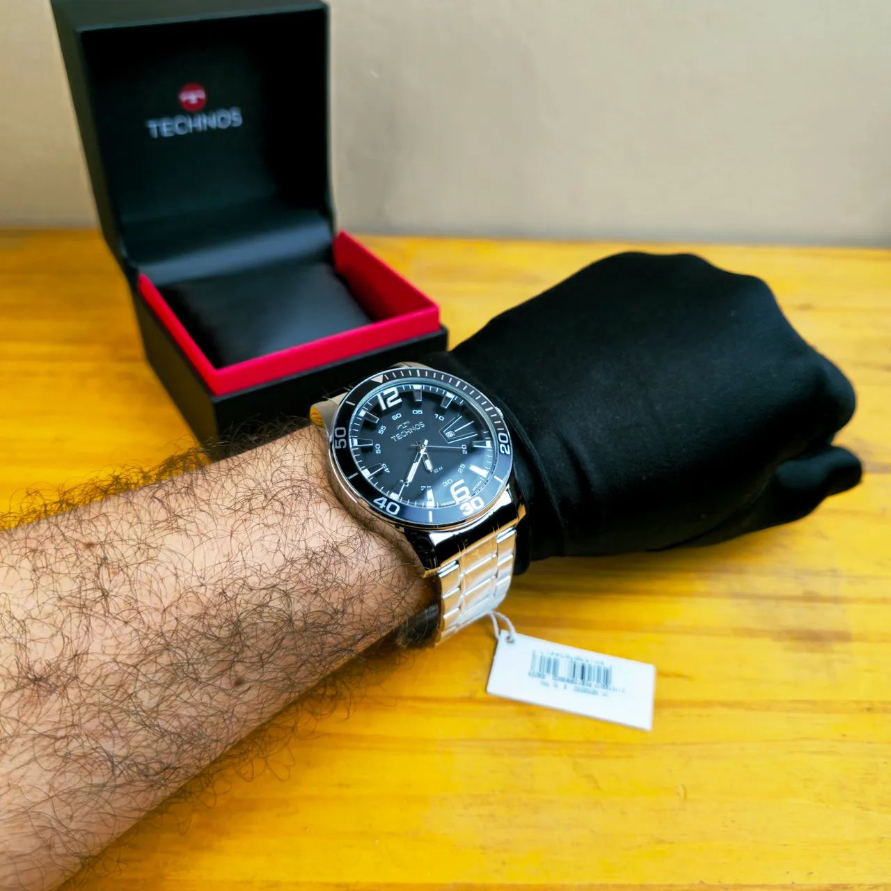 Relógio Technos Racer 46mm prata  - Foto 4