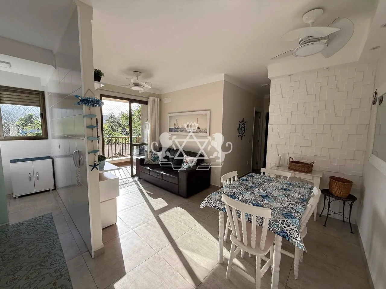 Apartamento para locação 2 dorms c/1 suite em condominio Clube, Martim de Sá, Caraguatatub