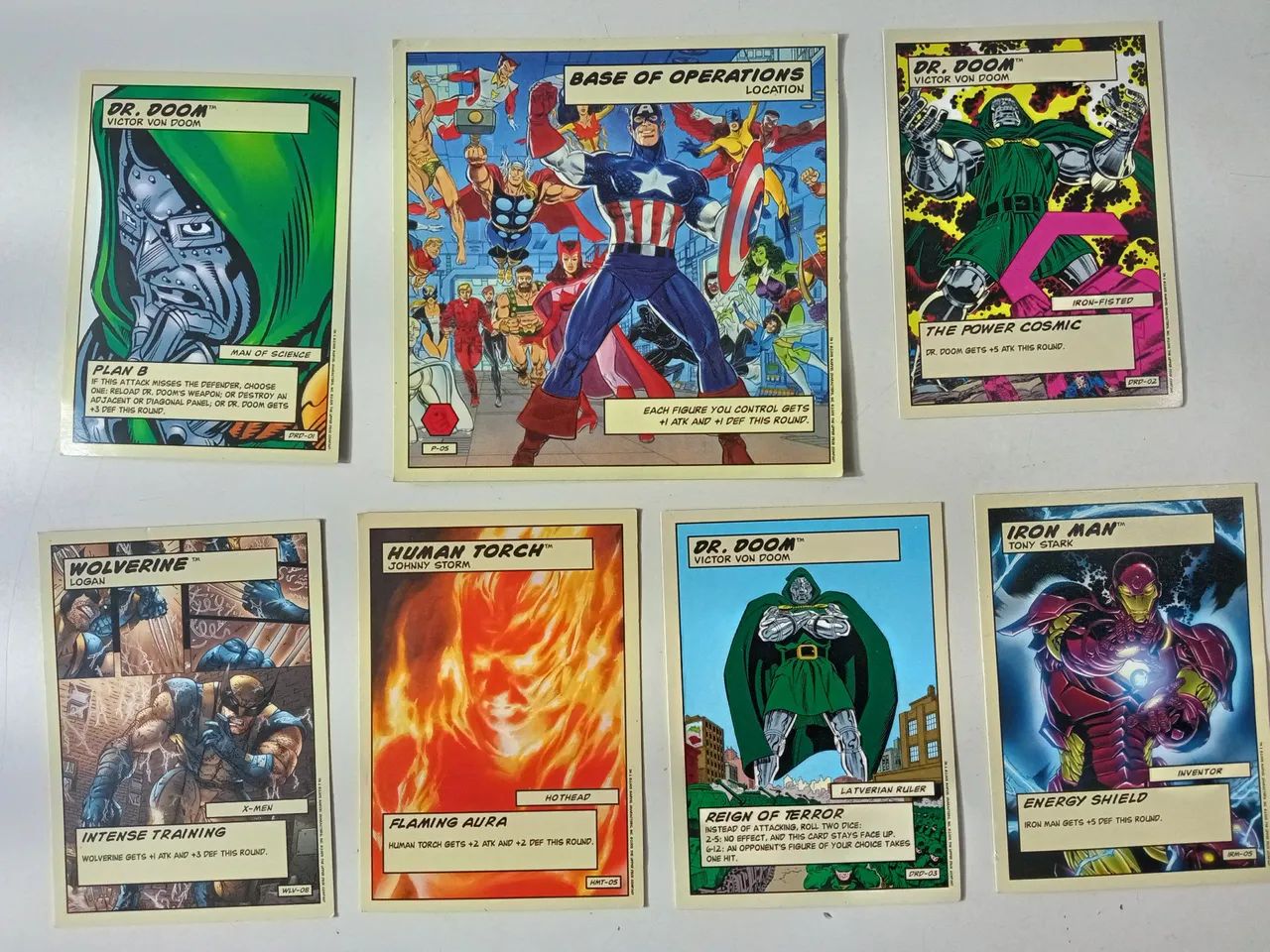Cartas de Coleção Marvel - Heróis e Vilões