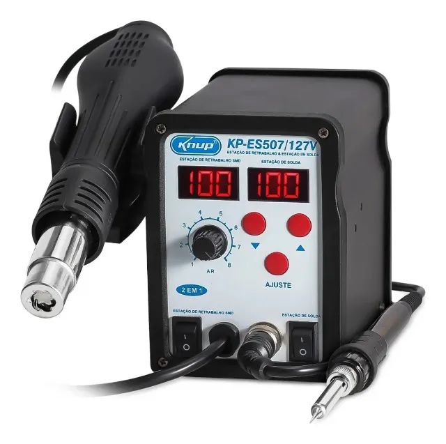 Estação Solda E Retrabalho Ar Quente 220v Digital Knup KP-ES507