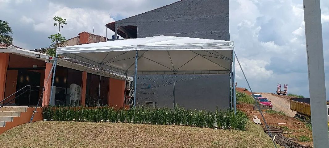 Tenda 8x8 Pirâmide Galvanizada a Fogo
