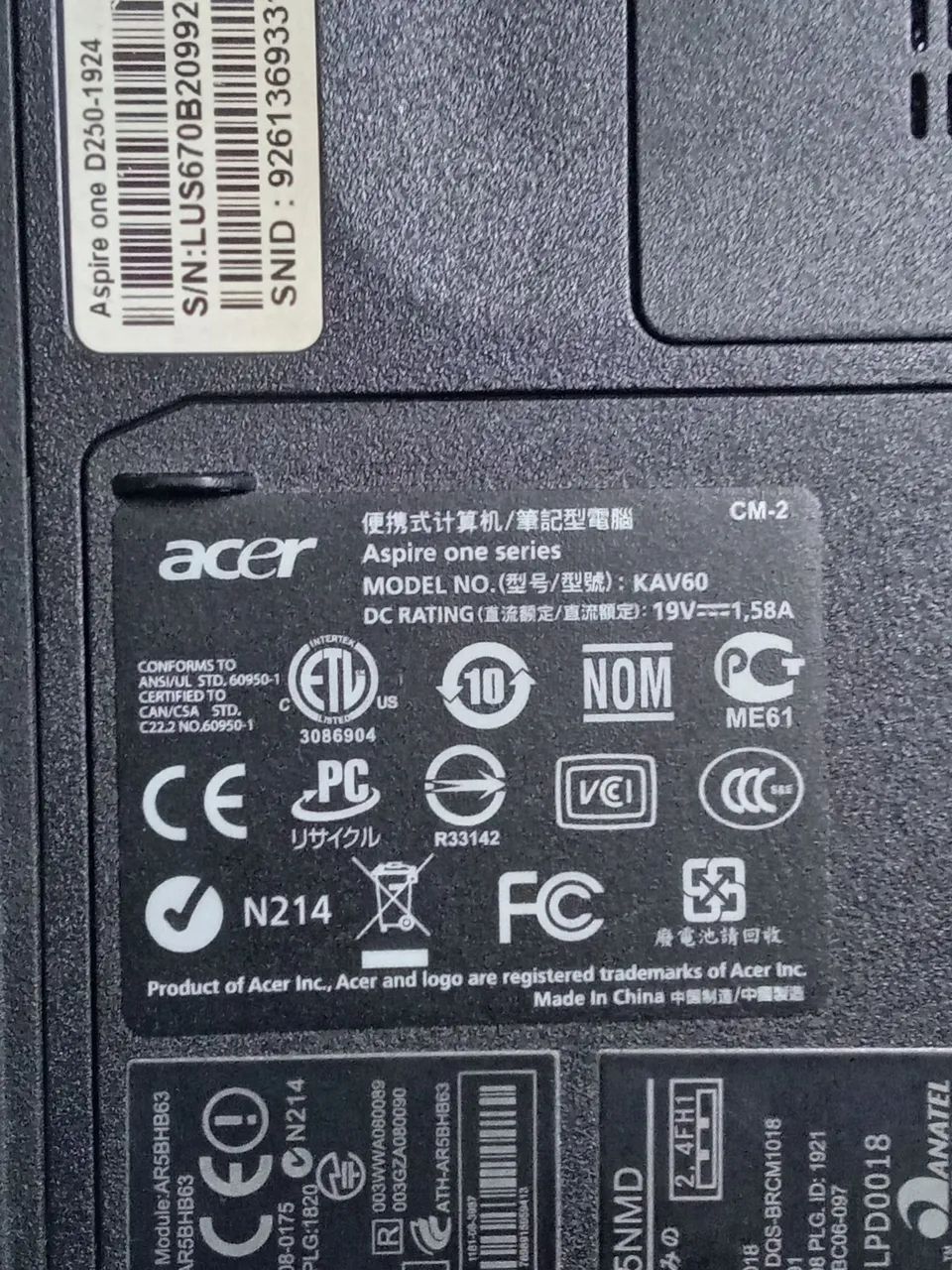Notebook Acer Aspire One - Foto 4