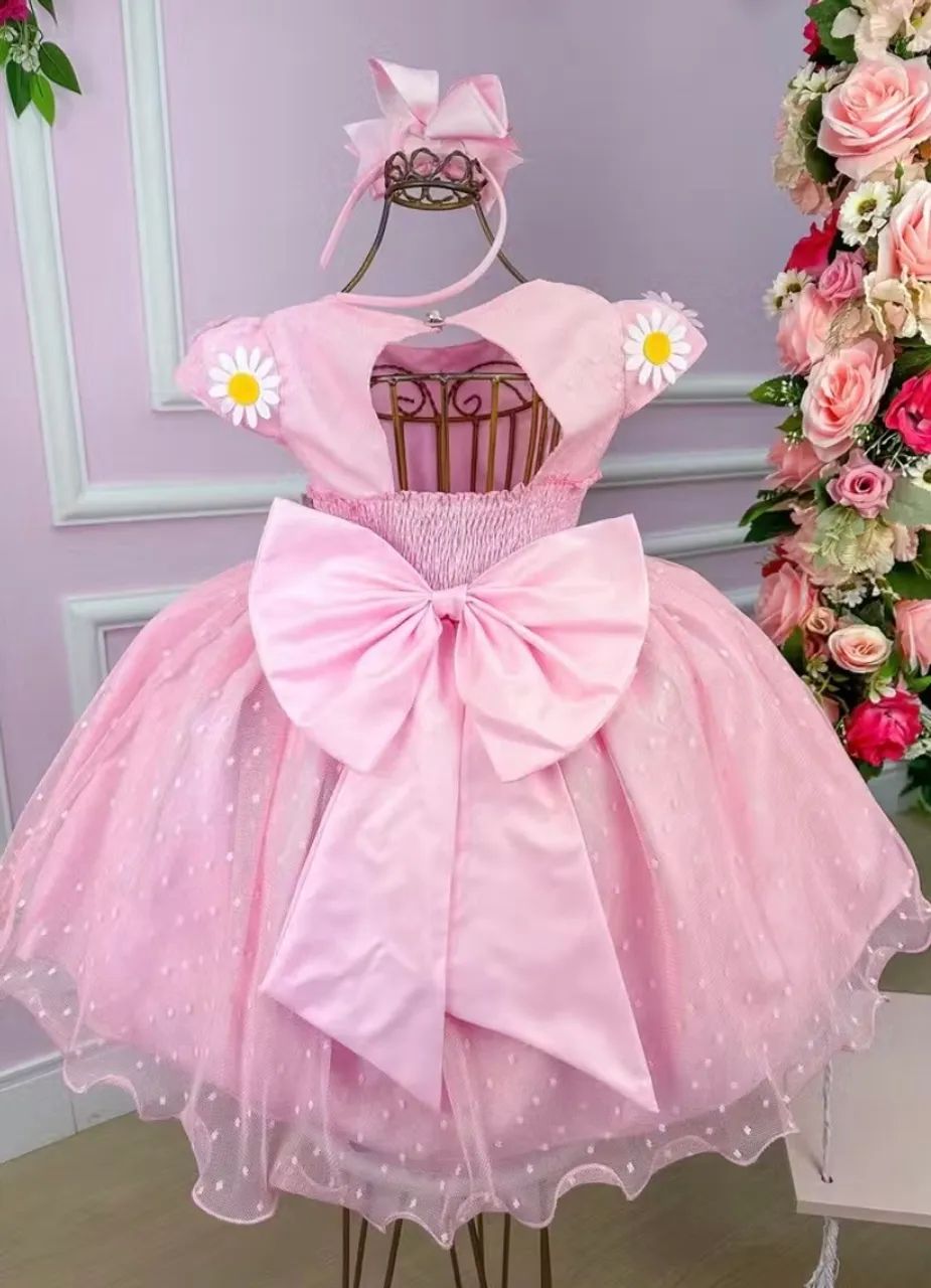 Vestido infantil festa Margarida  - Foto 2
