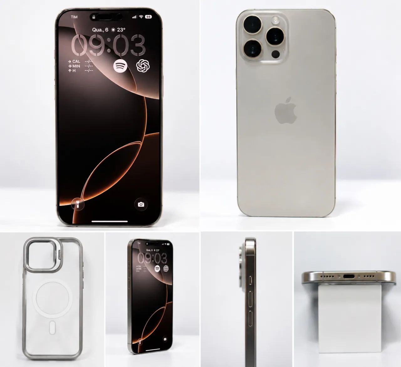 iPhone 16 Pro Max 256GB Titanium Natural - Perfeito Estado