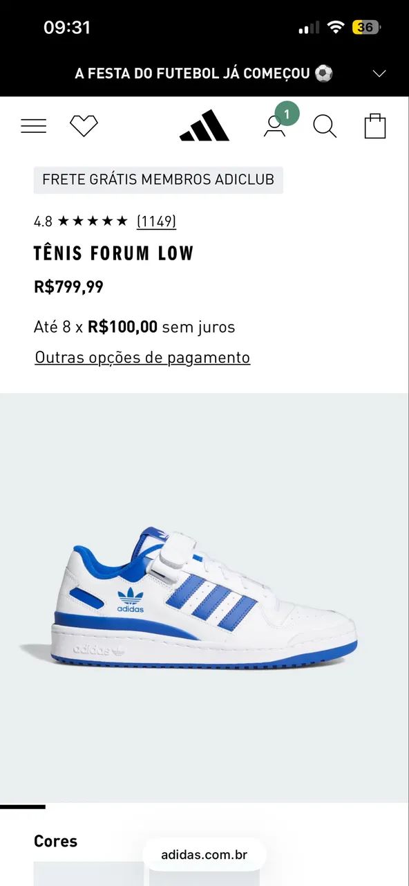 Tênis Adidas Fórum - Foto 4
