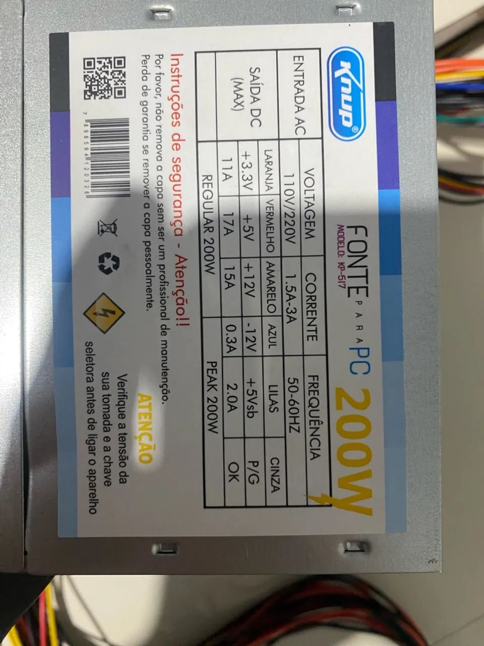 Fonte pc 200w - Foto 2