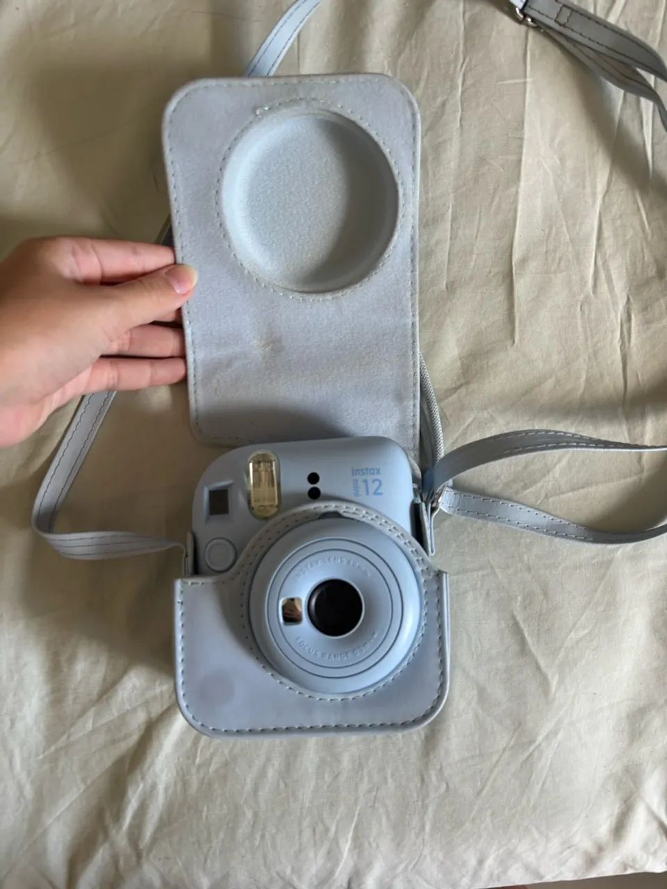 câmera instax 12 mini azul  - Foto 3