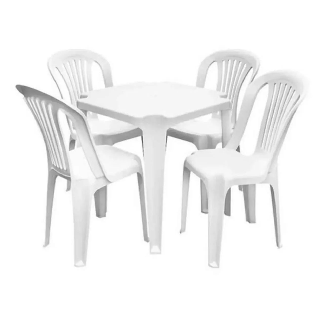 Jogo de Mesa e Cadeiras de Plástico 