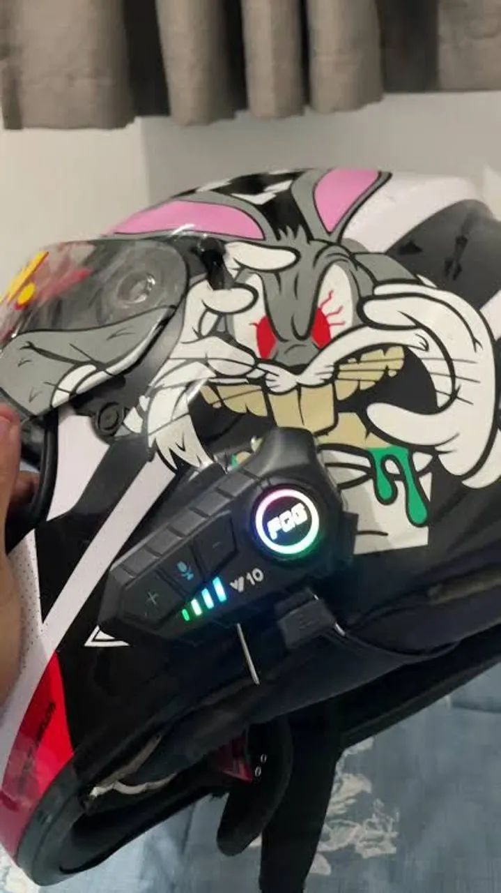 Fone para capacete 