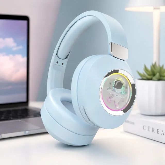 Fone de Ouvido Headset Bluetooth com Luz Ambiente e Microfone H'maston SN-25  - Foto 4