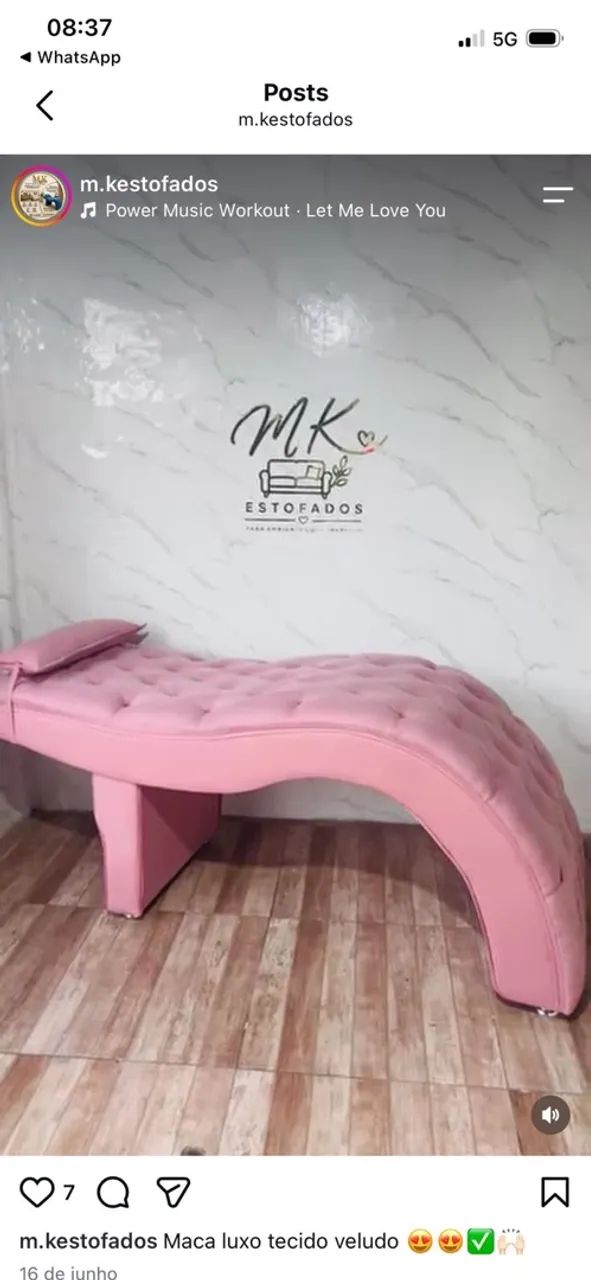 Maca de estética luxo 