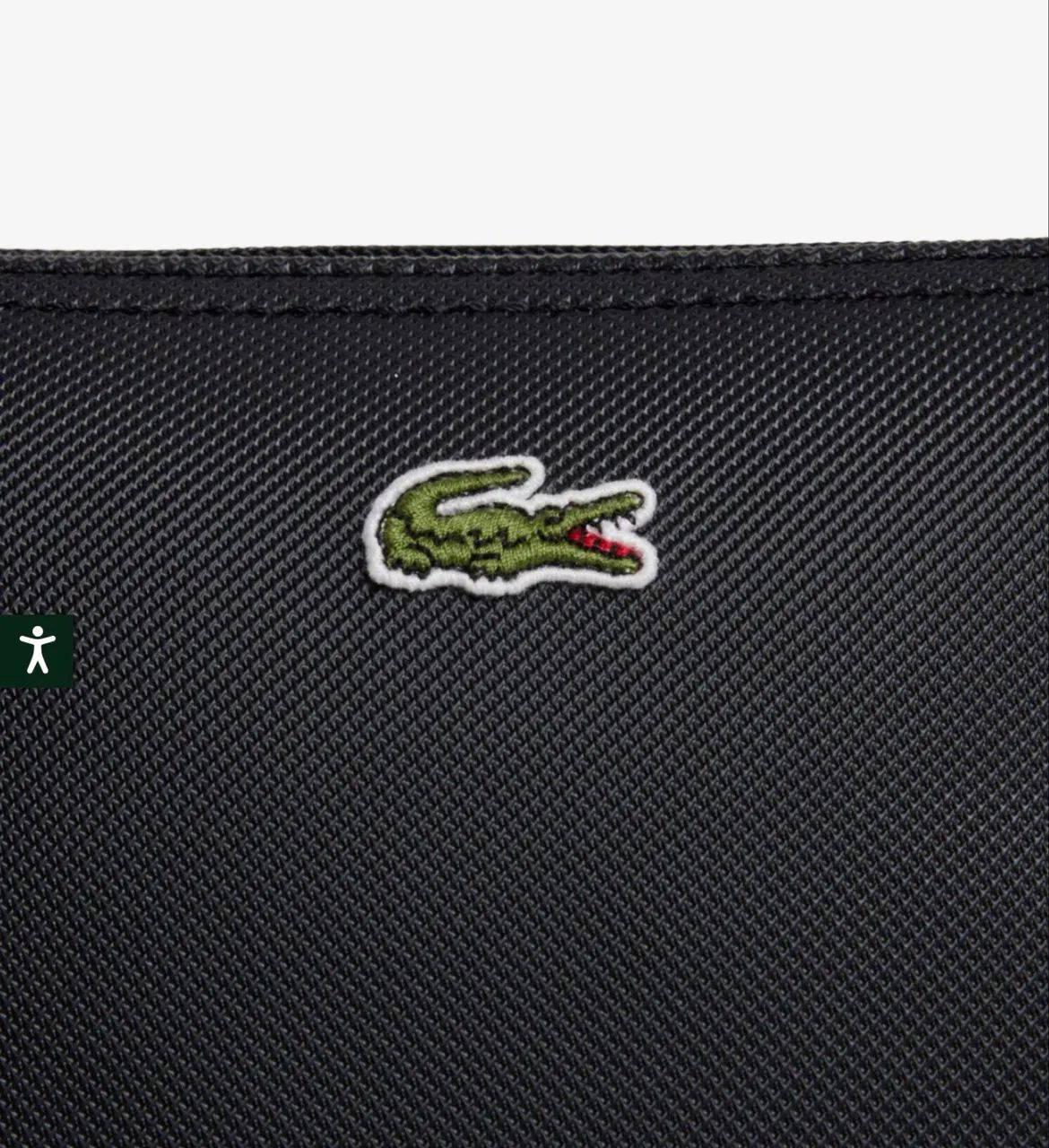 Bolsa tote Lacoste L 12.12 concept preta  - Foto 3