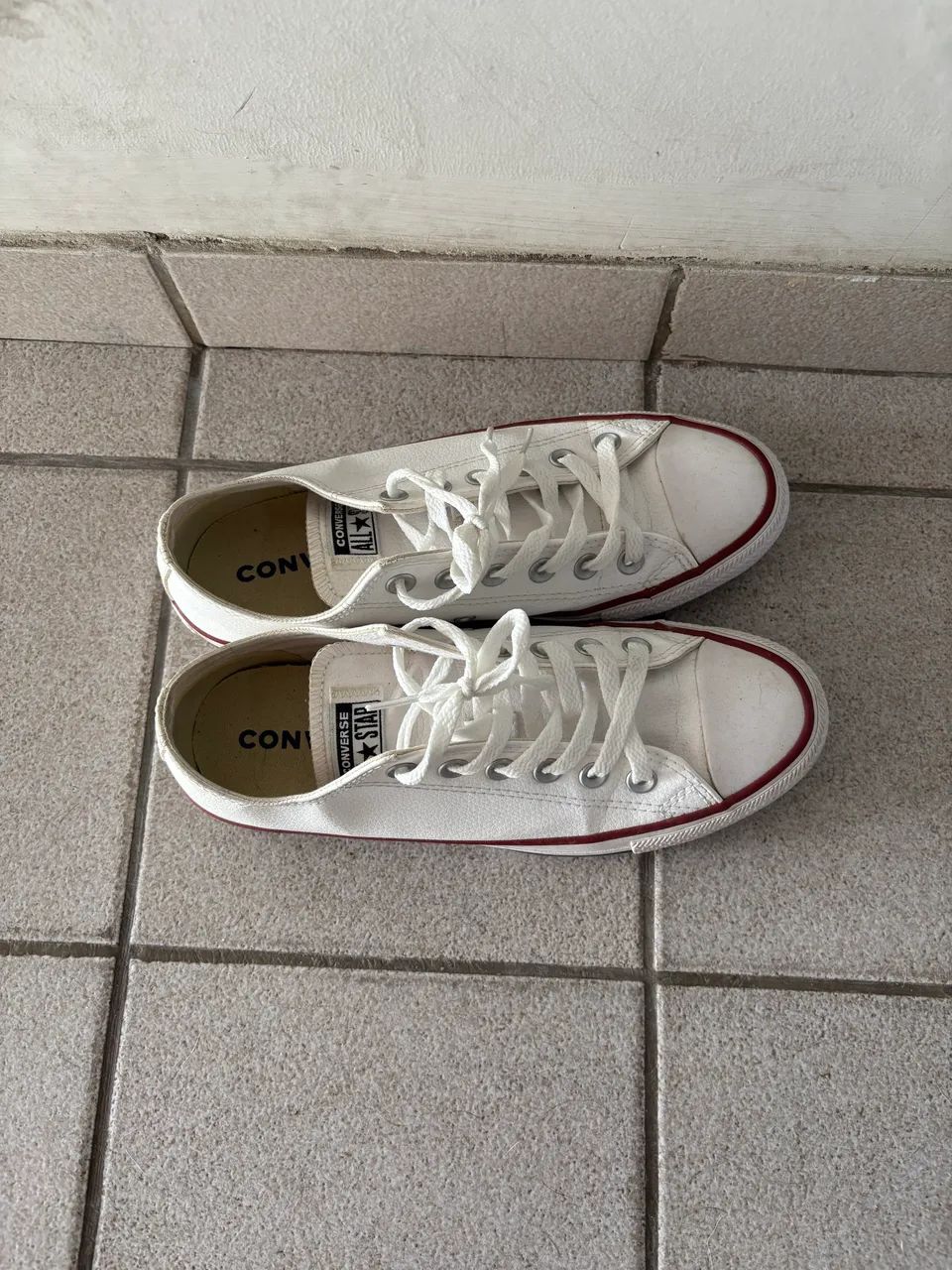 All Star Couro 37 branco 