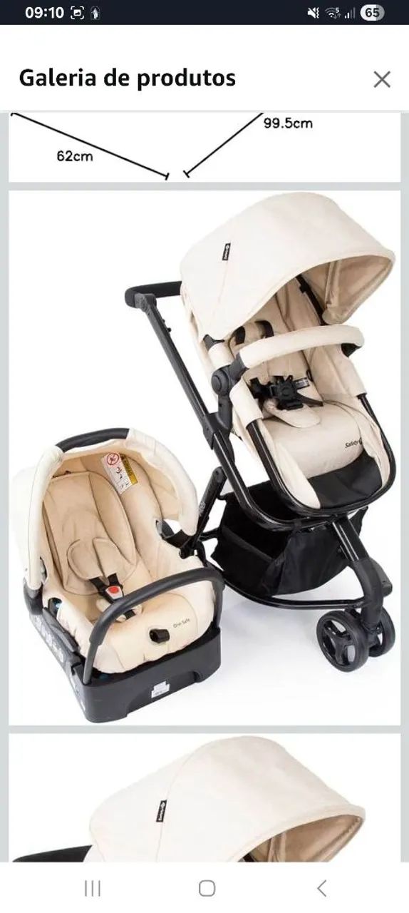 Carrinho, bb conforto e base - Foto 3