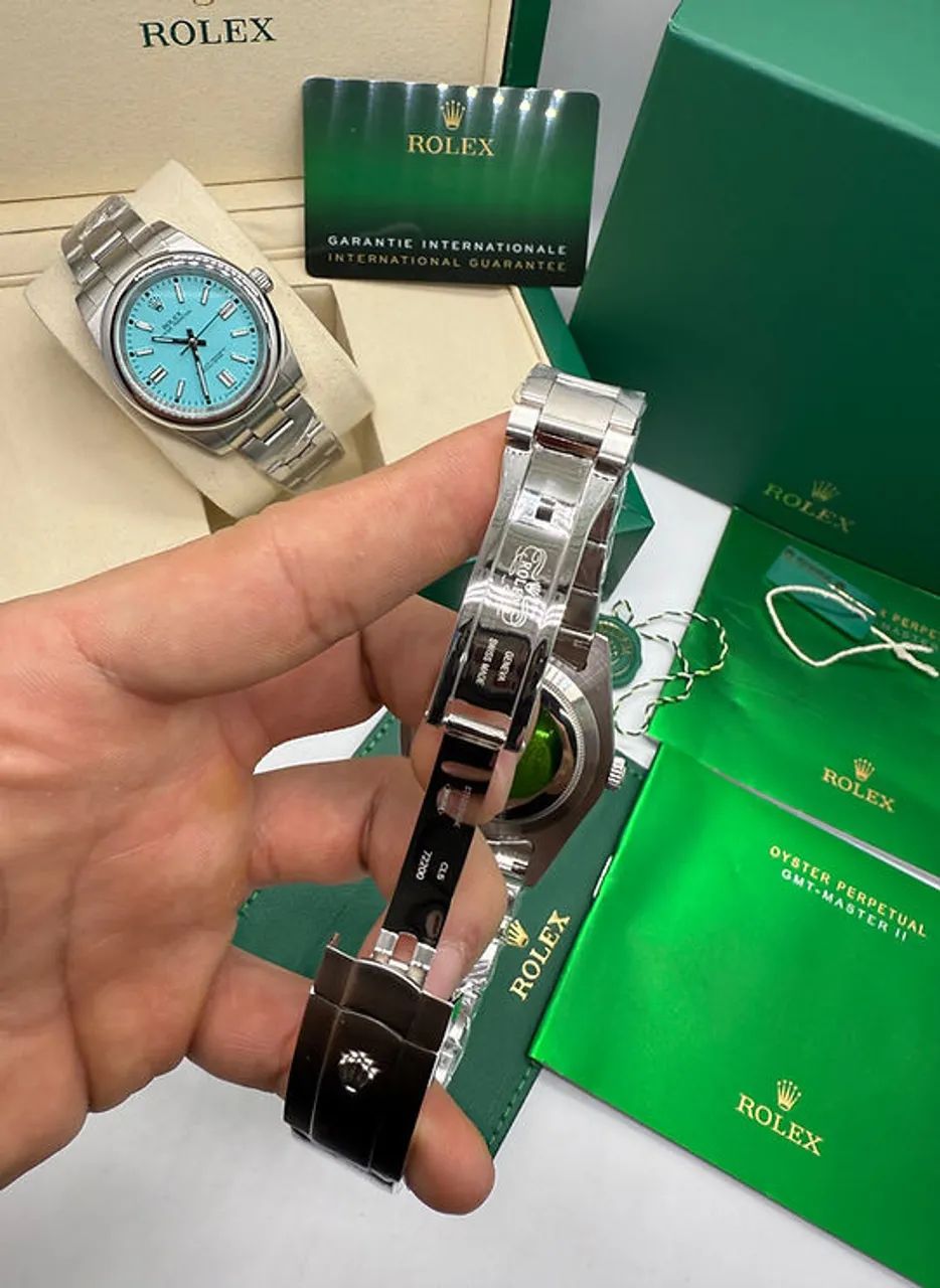 Relógio ROLEX  - MODELO OYSTER AUTOMÁTICO PISTACHE - Foto 5
