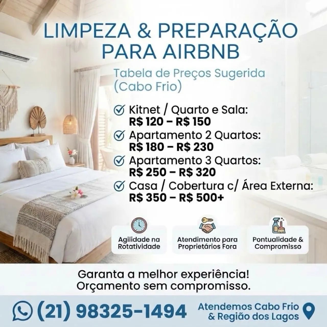 Limpeza de Airbnb 