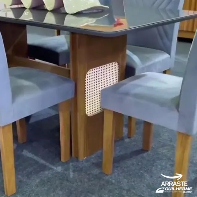Conjunto Mesa Lara 1,60m com 6 Cadeiras - Leifer - Foto 3