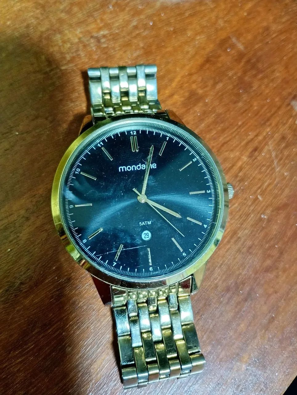 Relógio Mondaine Dourado Usado - Foto 2