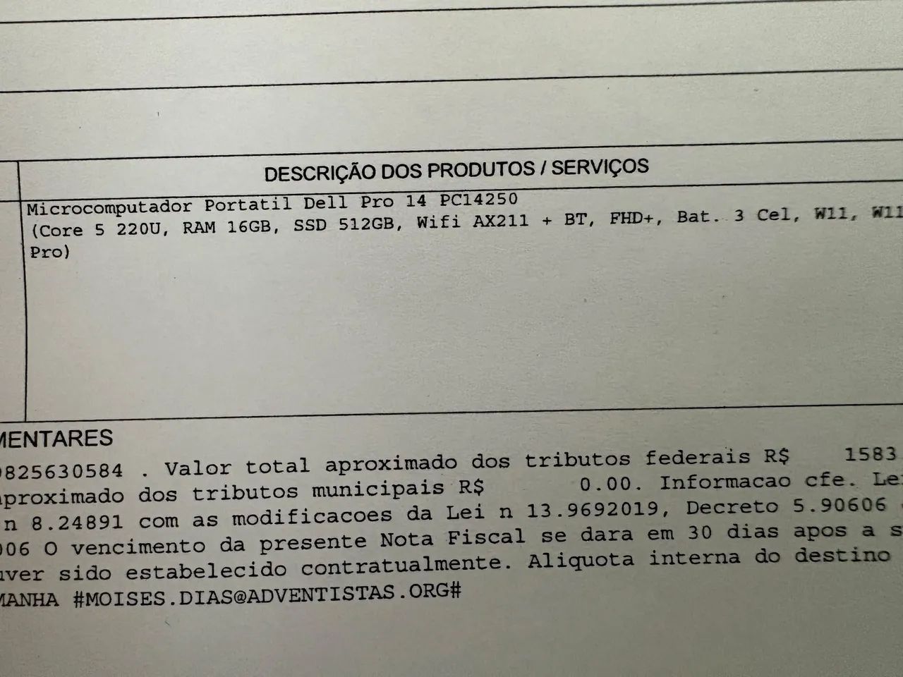 Notebook Dell 14 Pro novo na caixaa. - Foto 4