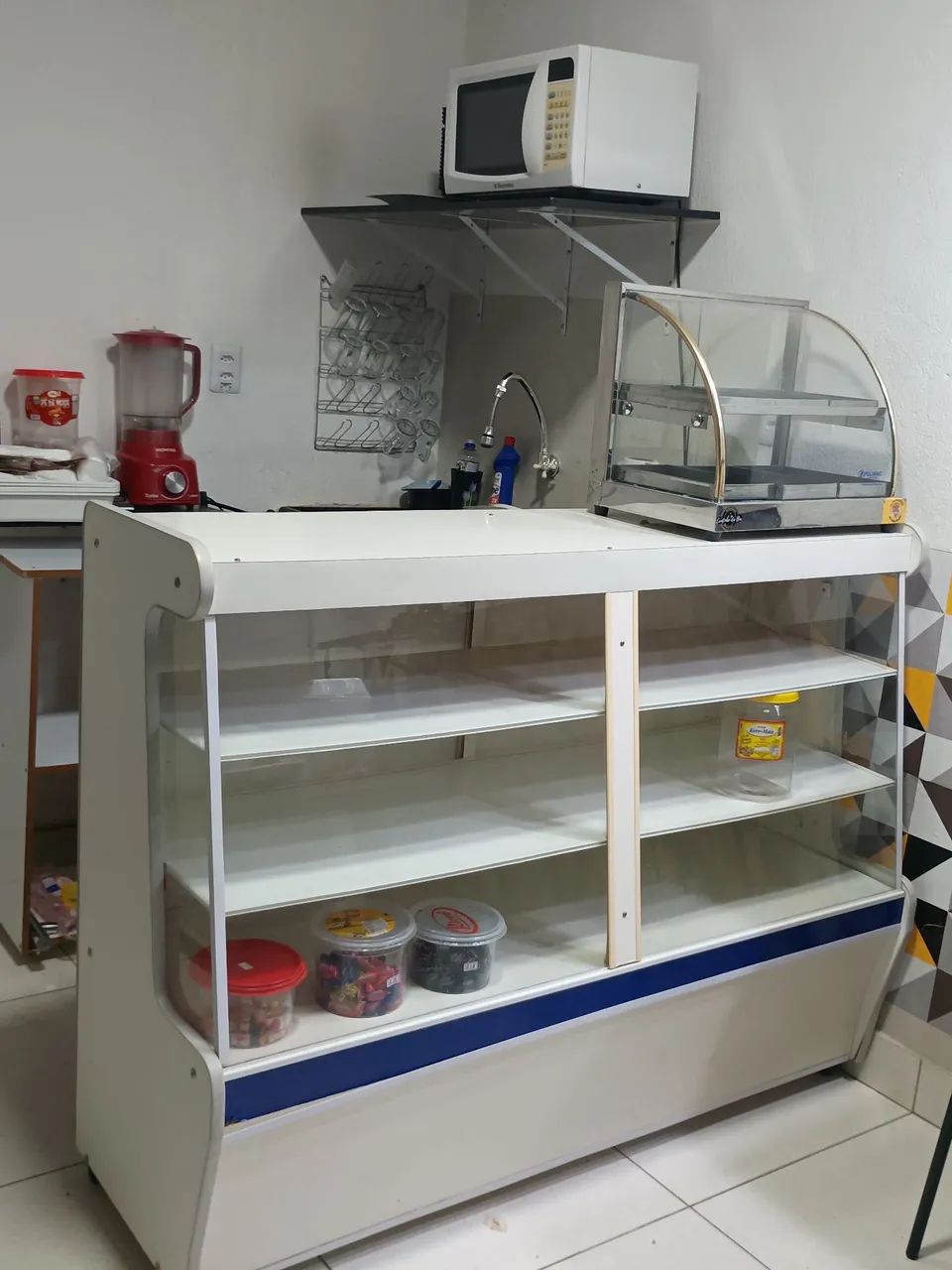 Vendo balcão seco 1,40m com vidro caixa  - Foto 2