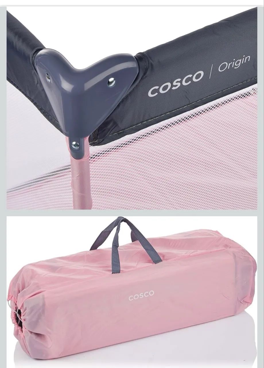 Berço portátil COSCO ROSA IMPECÁVEL  - Foto 5