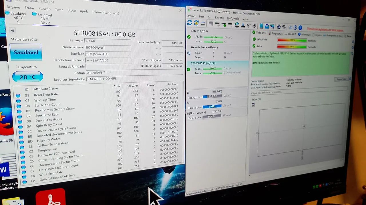 HD de 80Gb para computador  - Foto 3
