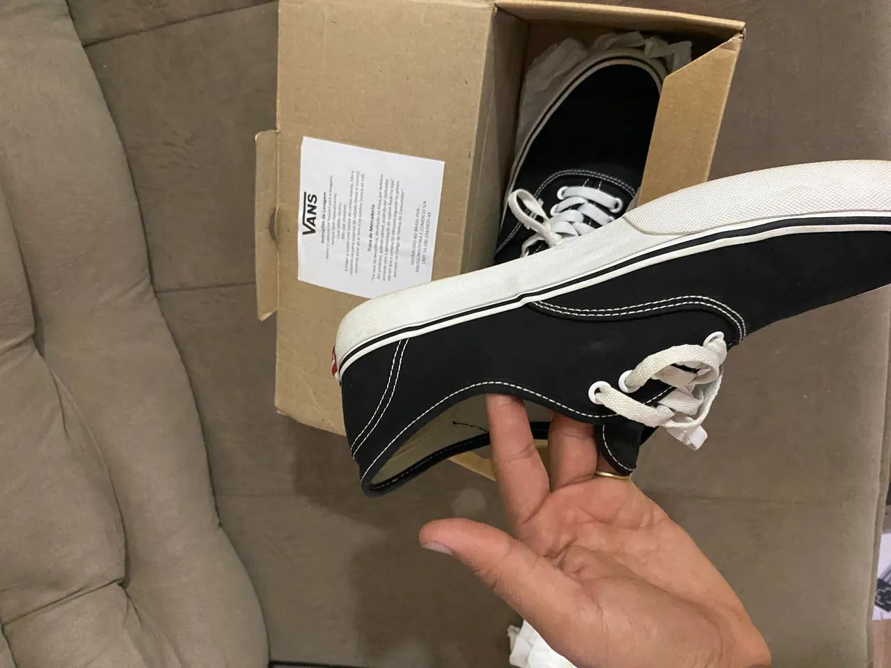 Tênis vans authentic black 40 usei uma vez - Foto 2