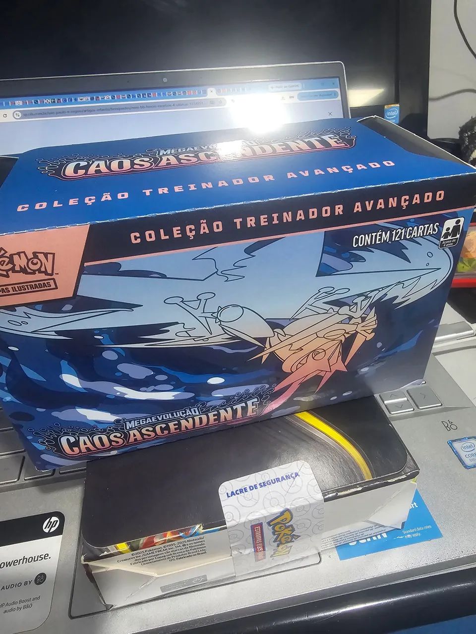 Combo Pokémon Mega Evolução Etb caos Ascendente - Foto 3