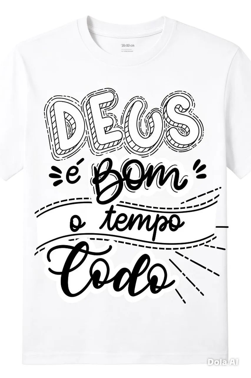 Camisa Deus é bom o tempo todo P M G