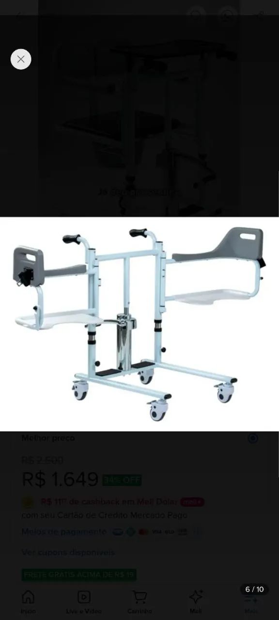 Cadeira de transferência Hidrolight Sc700 - Foto 3