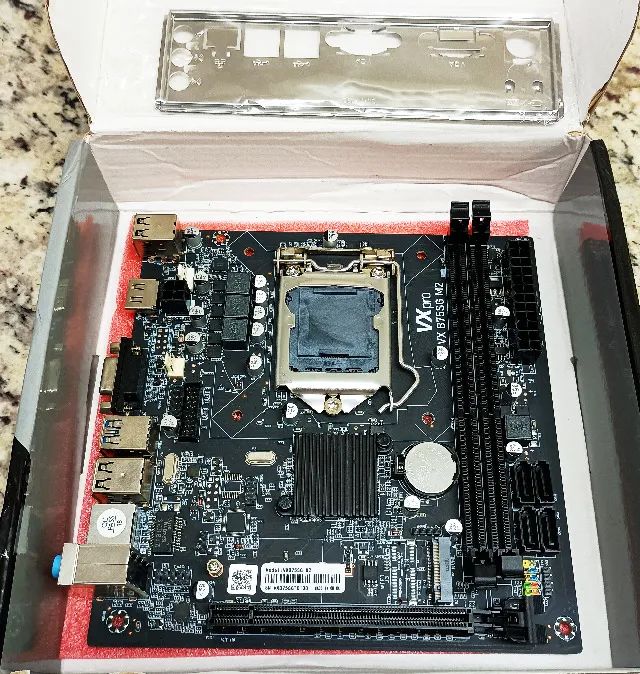 Placa mãe ITX VX PRO B75sg M2 LGA1155 com NVME Estado de nova Funcionando perfeitamente - Foto 2