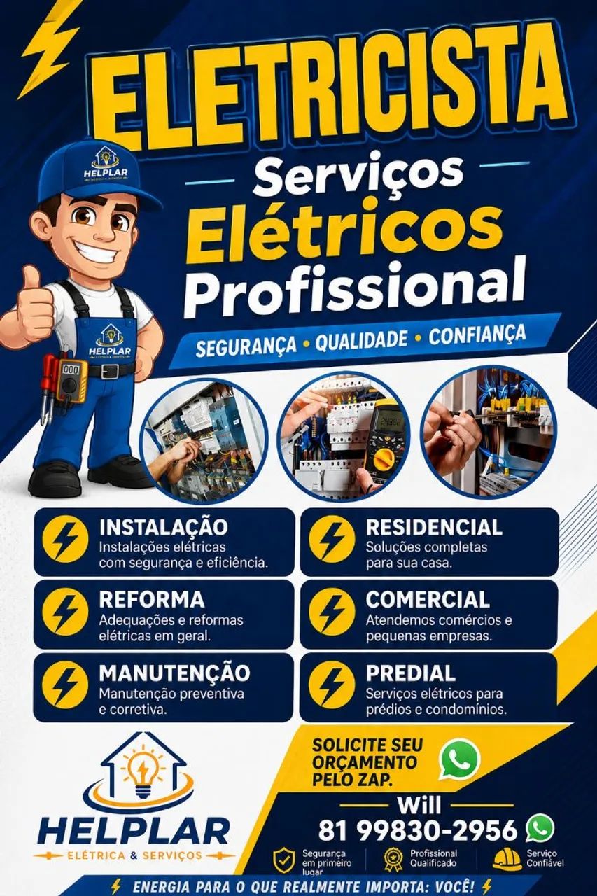 Eletricista Residencial, Predial e Industrial 