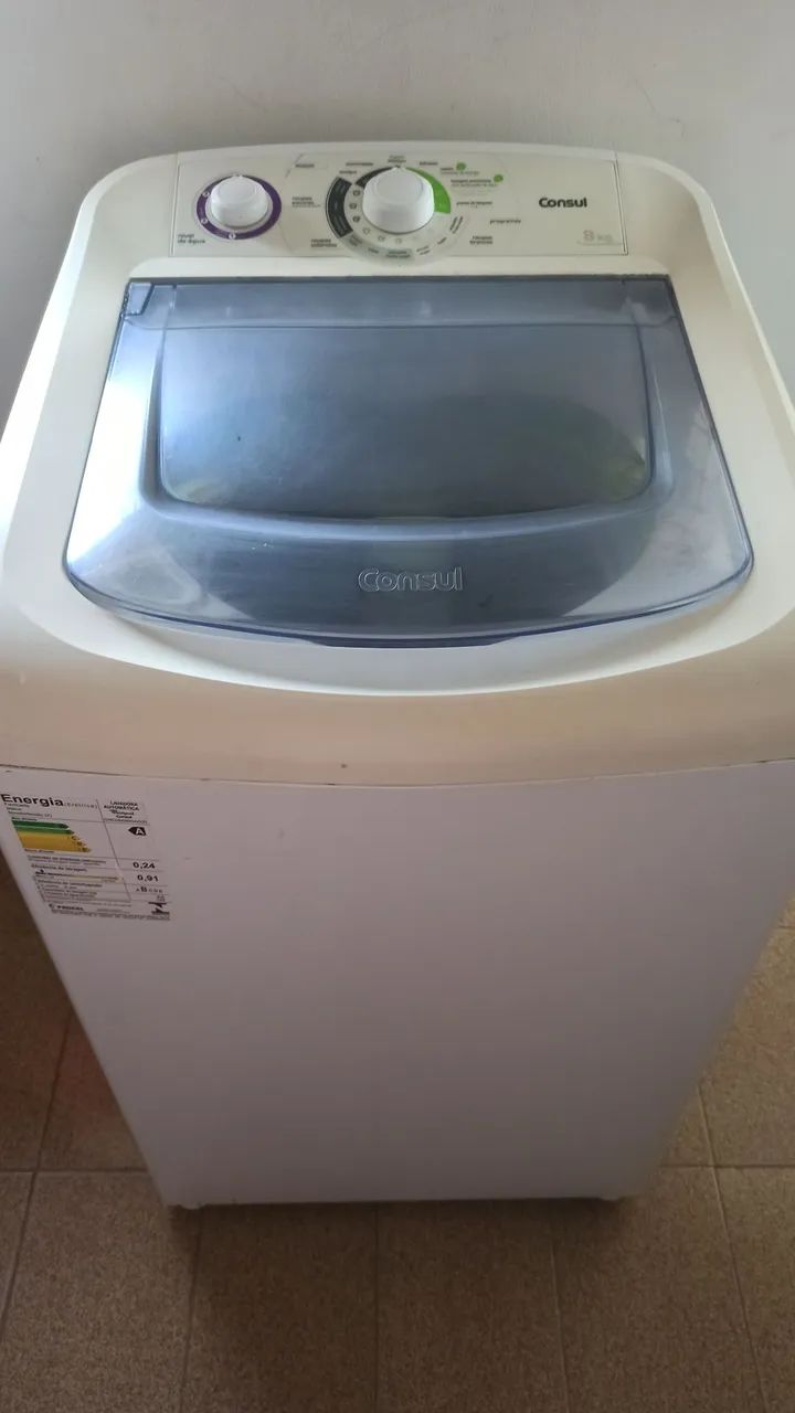 Máquina de lavar com defeito