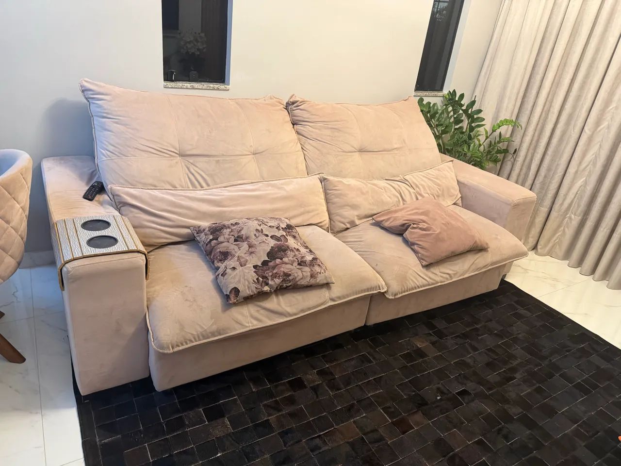 Sofá retrátil rose de 2,5m  - Foto 4