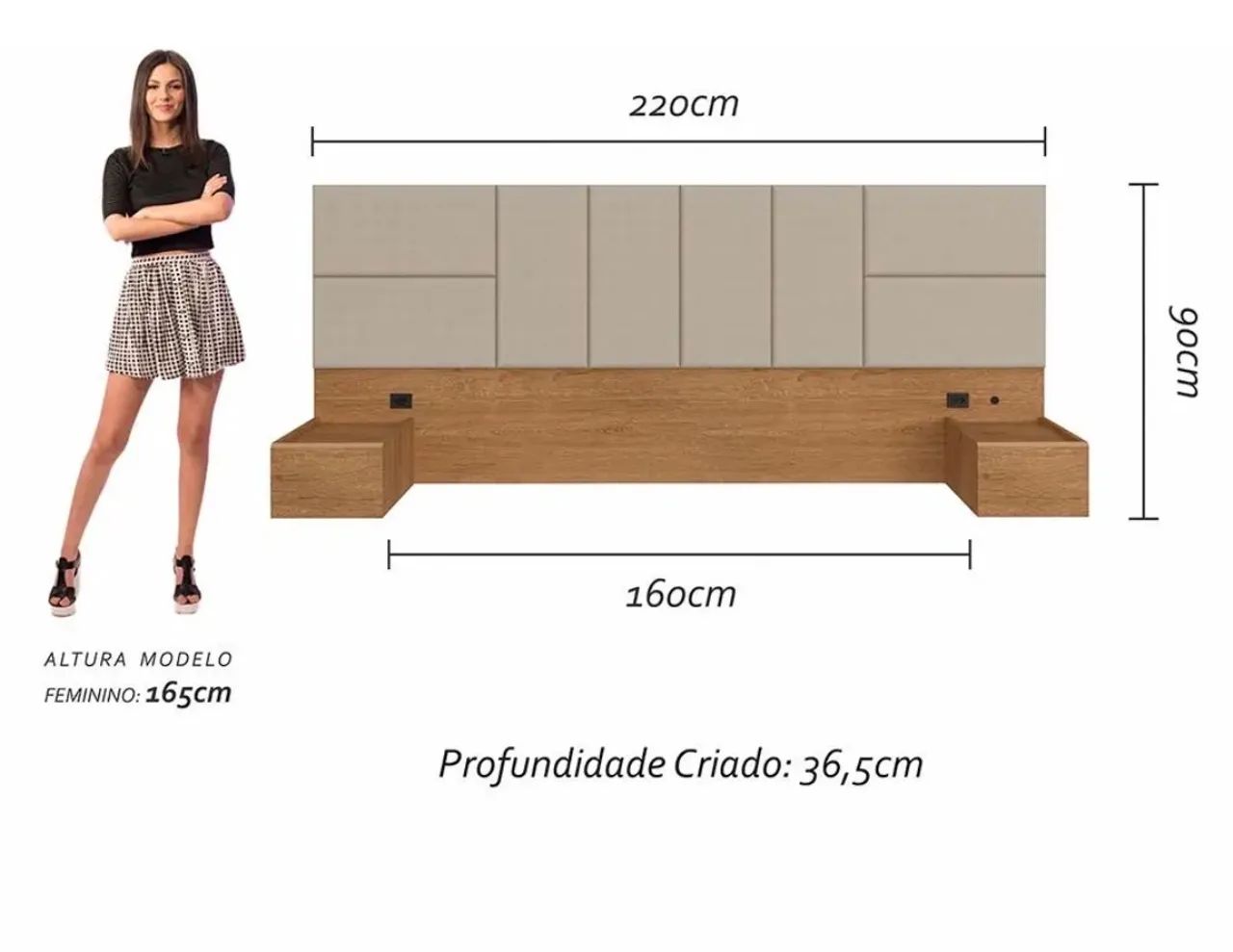 Cabeceira para cama Queen - Foto 2