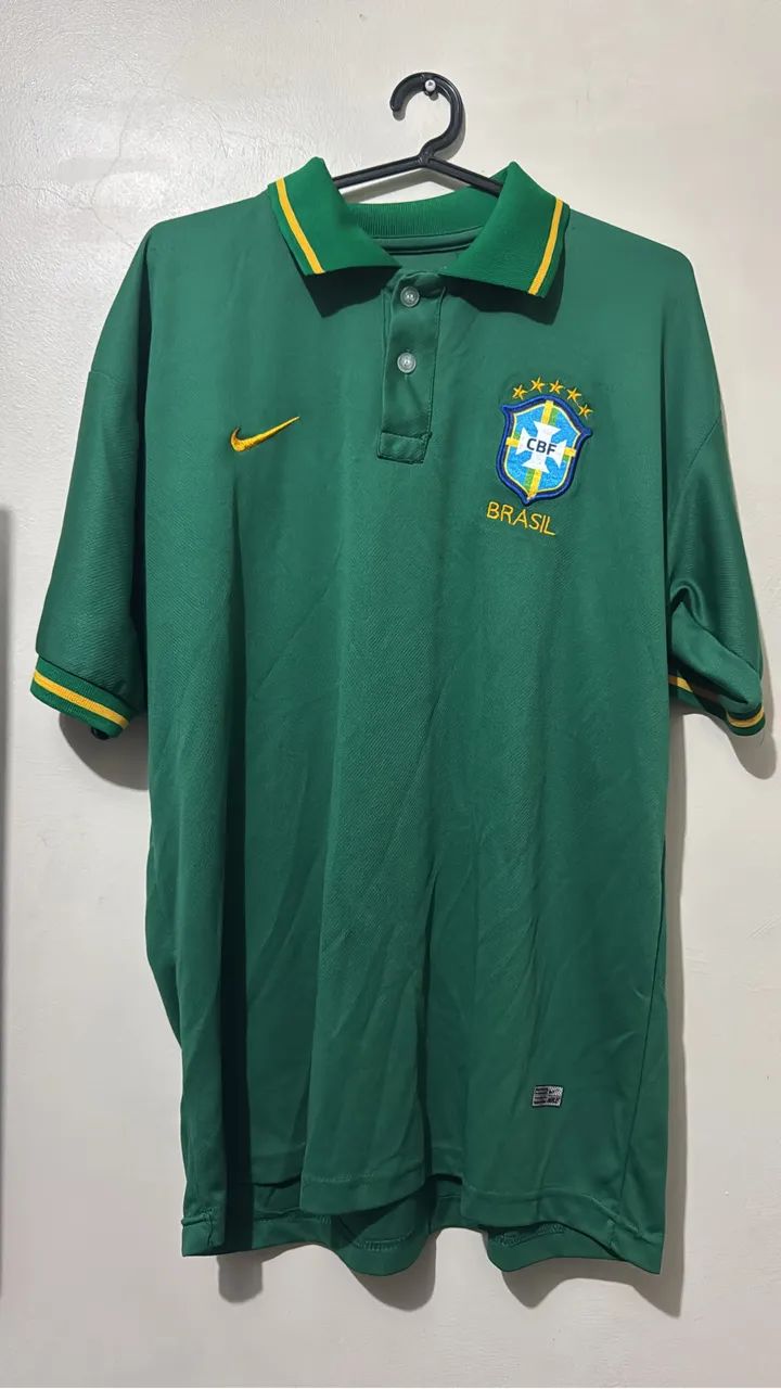 Camisa Brasil verde gola polo 