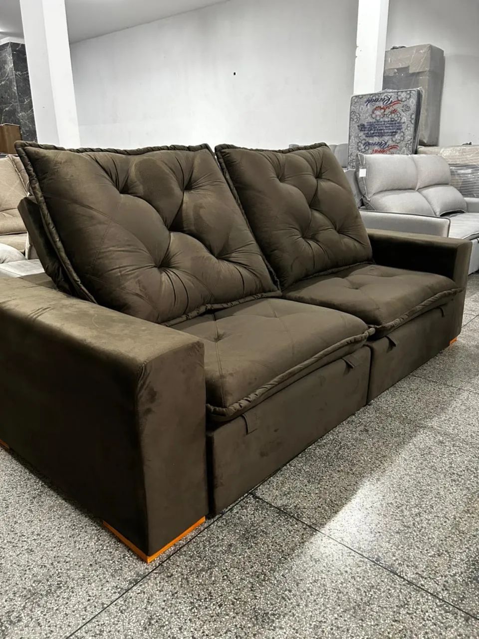Sofá retrátil e reclinável 2,50 NOVO  - Foto 3