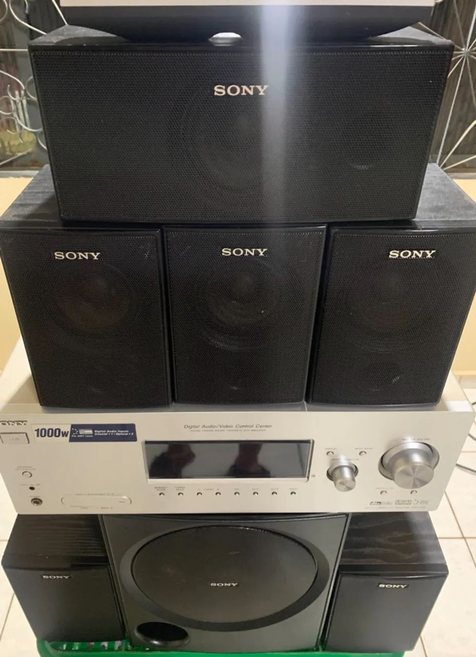 Home Theater Sony STR-K880 Muteki 6.1 Completo - Controle Original - Foto 3