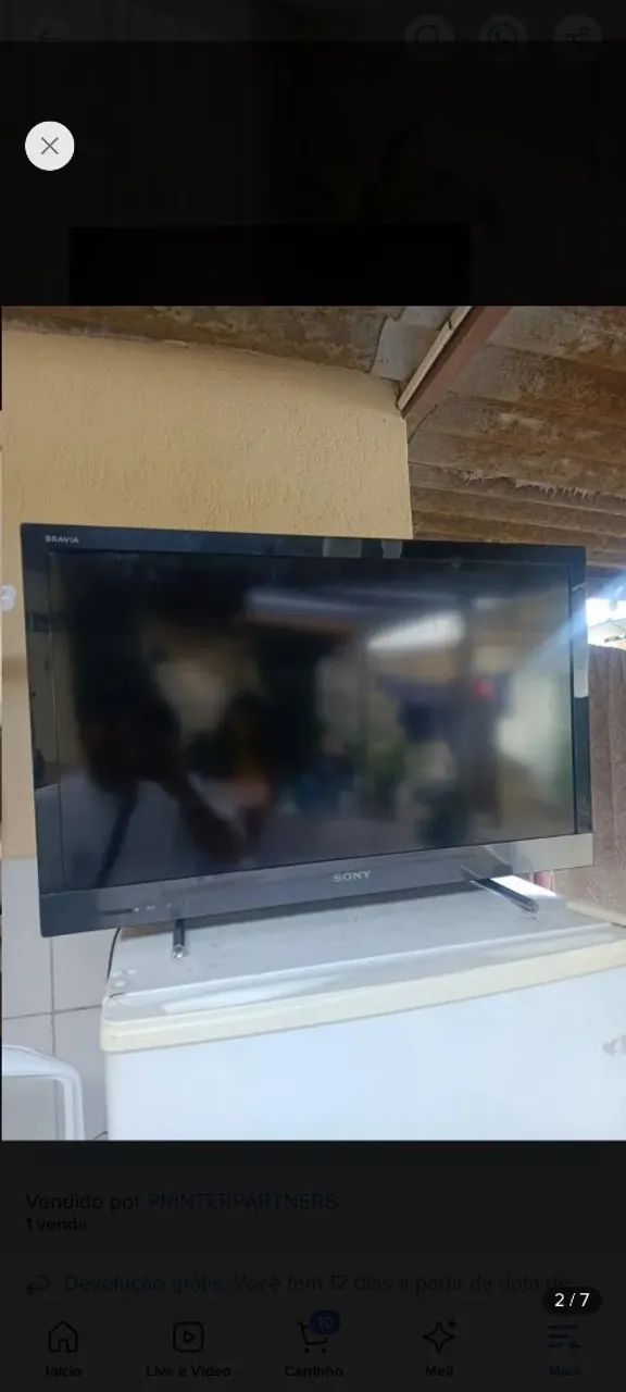 Tv Sony bravia LCD 32 polegadas com defeito fantasma so troca a placa dos HDMI 
