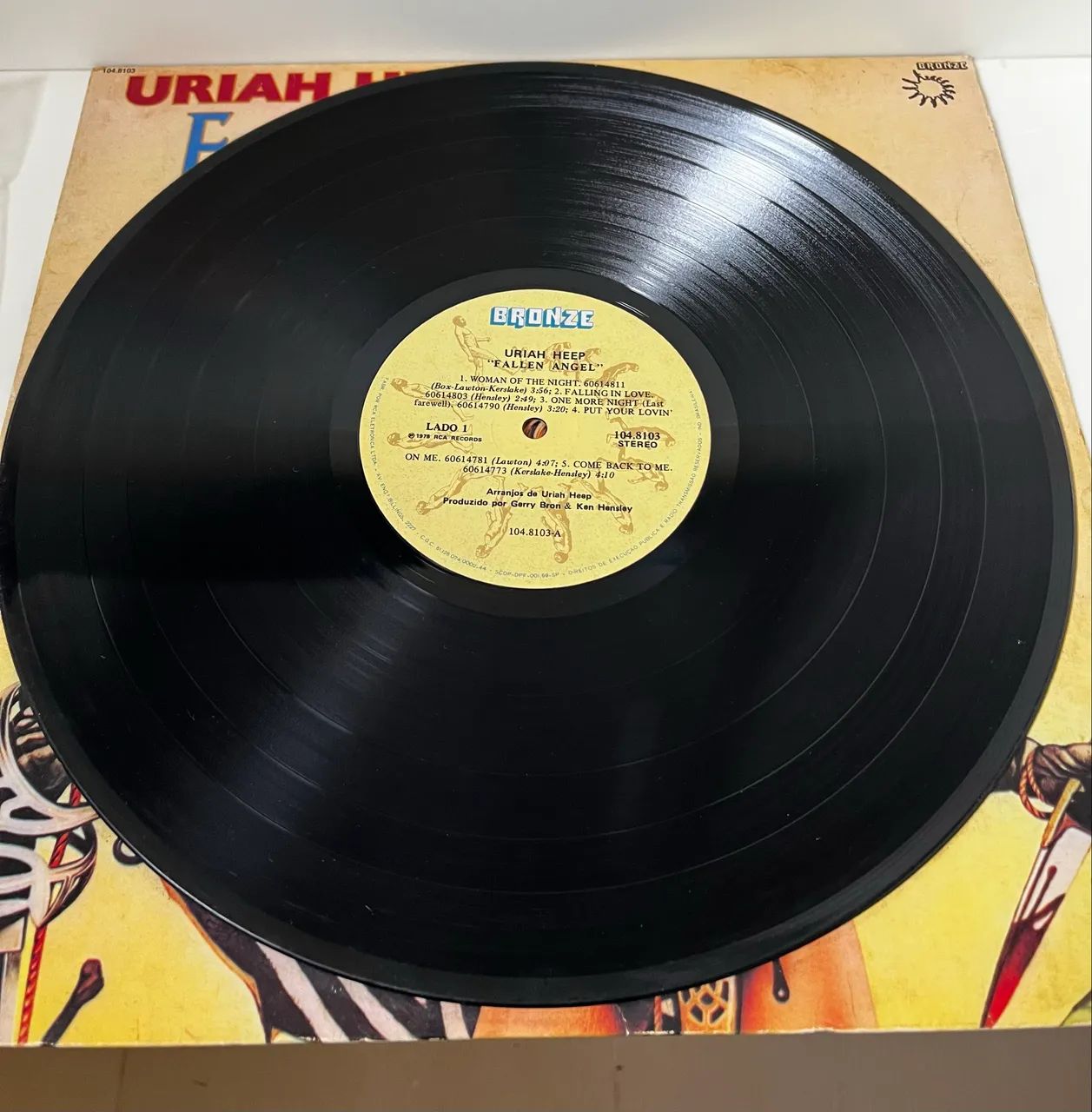 LP Uriah Heep-Fallen Angels 1978 - Foto 4