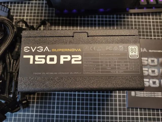 Fonte Evga 750w P2 Supernova - 80 Plus Platinum Full Modular - Foto 3