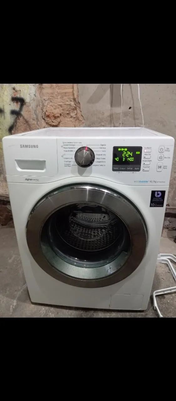 Lavadora Samsung funcionando perfeitamente 